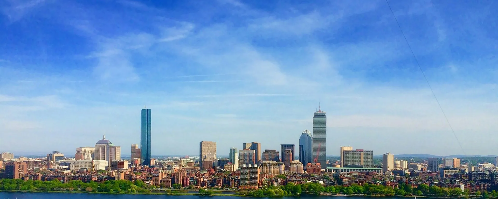 Boston skyline over the Charles River